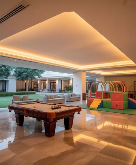 Children’s play area in residential project