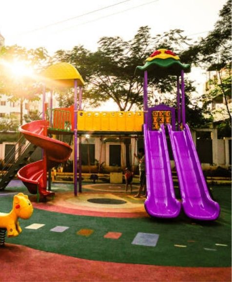 Kids play area with safety flooring