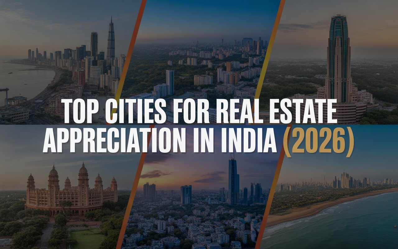 Top 5 Cities Offering the Best Real Estate Appreciation in India.